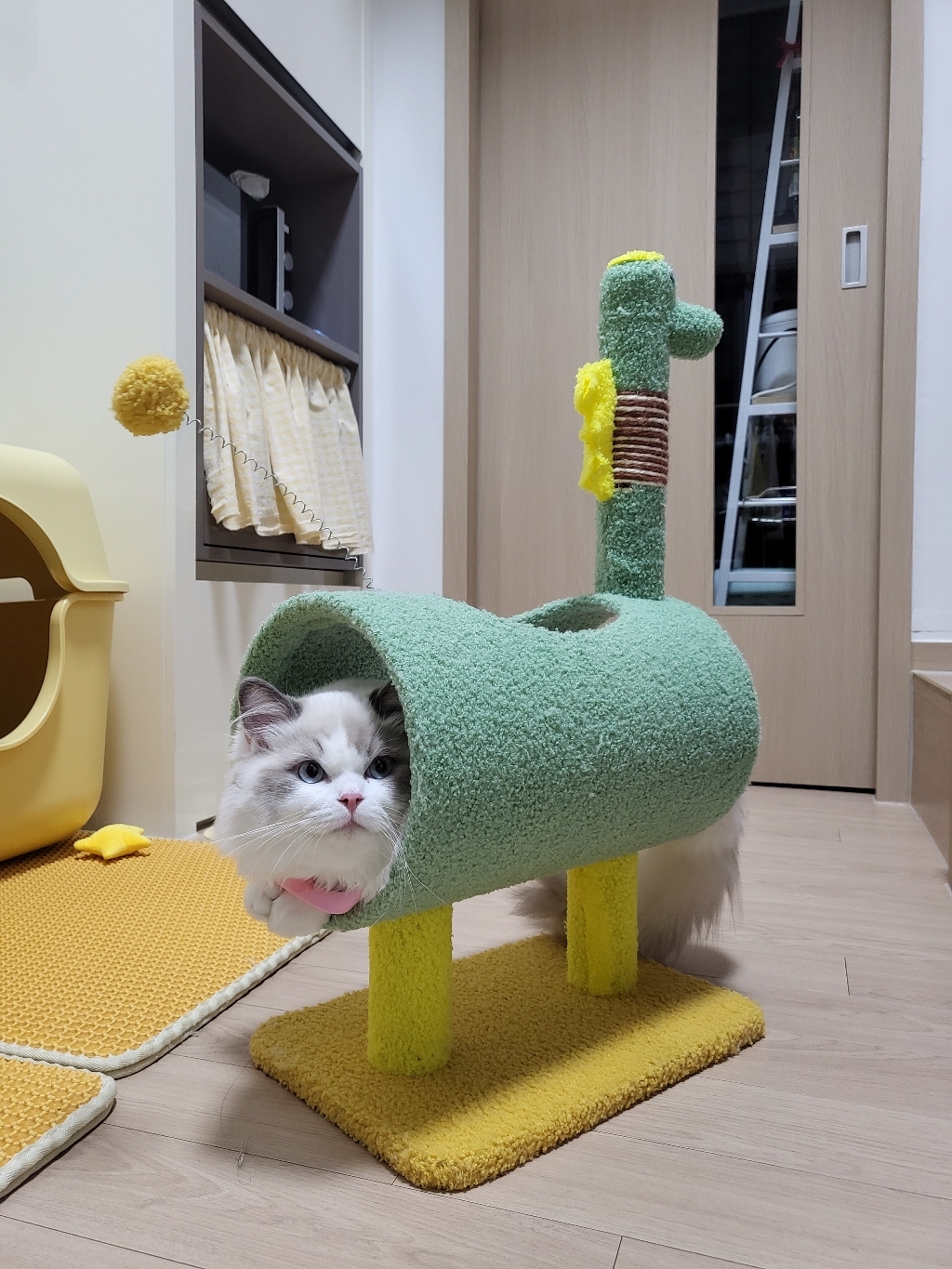 ETCA 3종 고양이 기둥형 동물 스크래쳐 캣타워 고양이장난감
