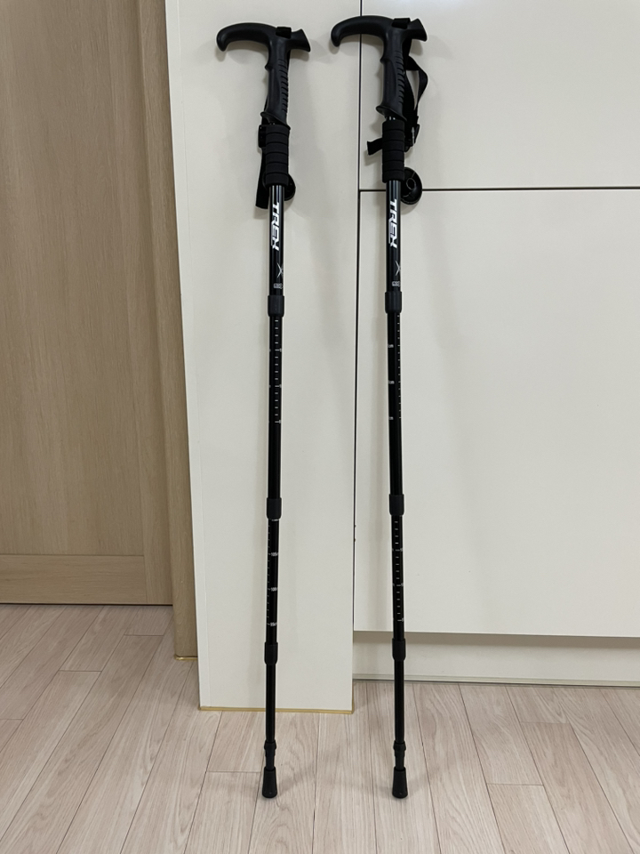 TREX 두랄루민 경량 4단 등산스틱