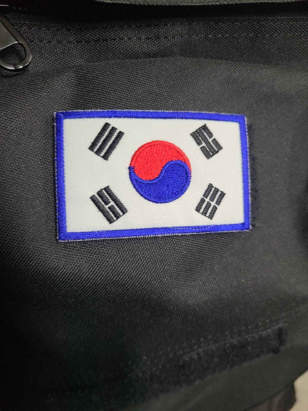 에이치앤드 군인 백  태극기 패치