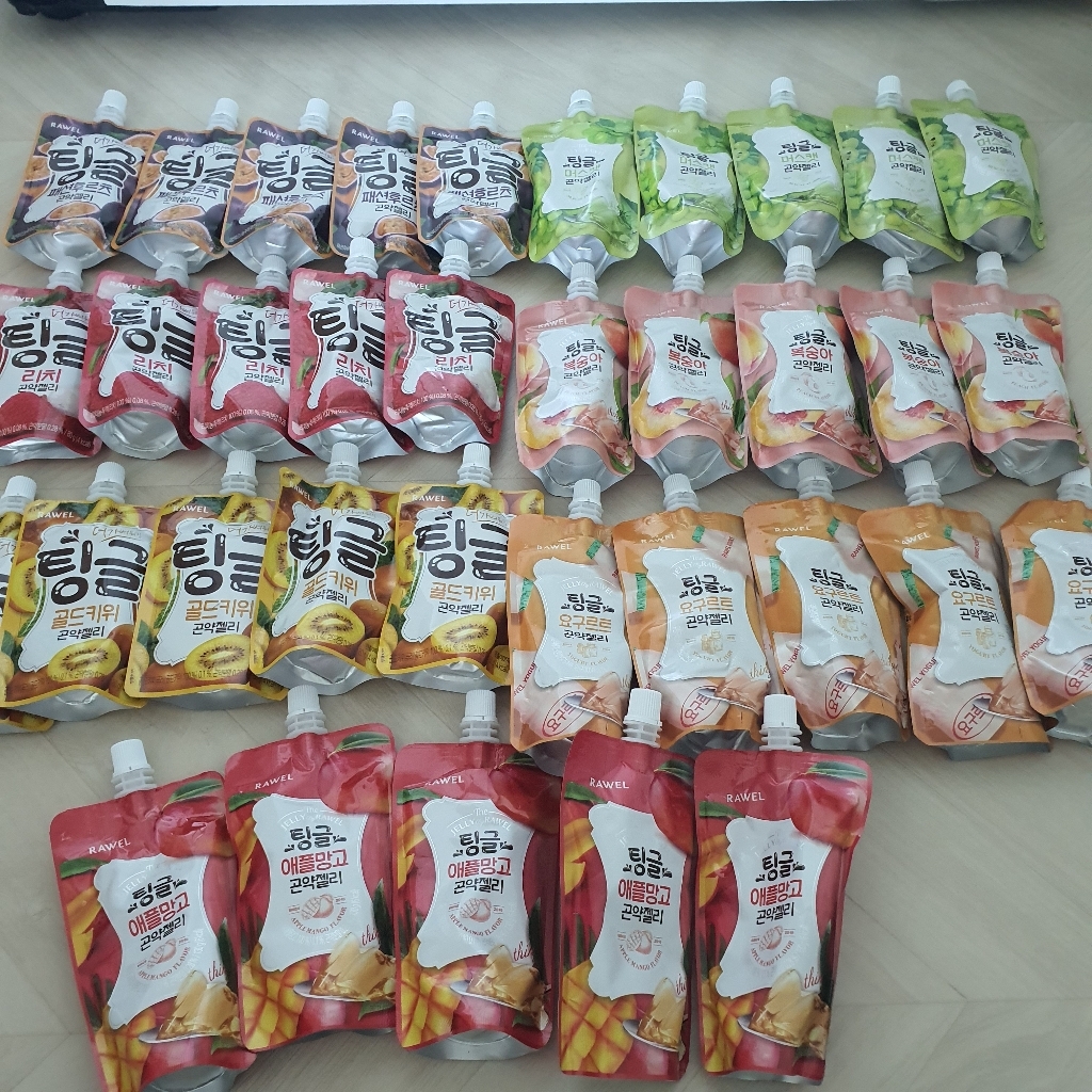 로엘 팅글 곤약젤리 7종 복숭아 요구르트 애플망고 머스캣 리치맛 골드키위맛 패션후르츠맛