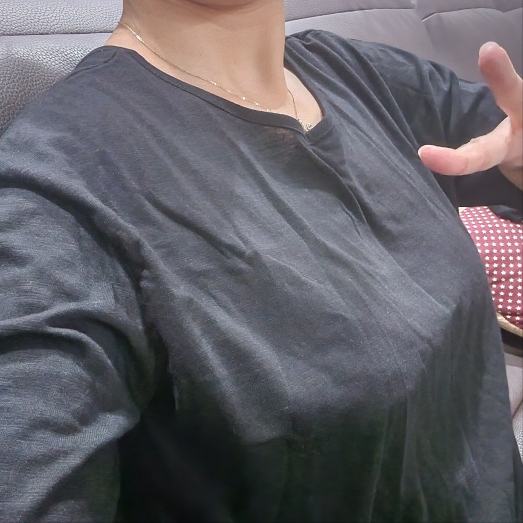 주디앤 여성 더블사이드 스트랩 긴팔 원피스
