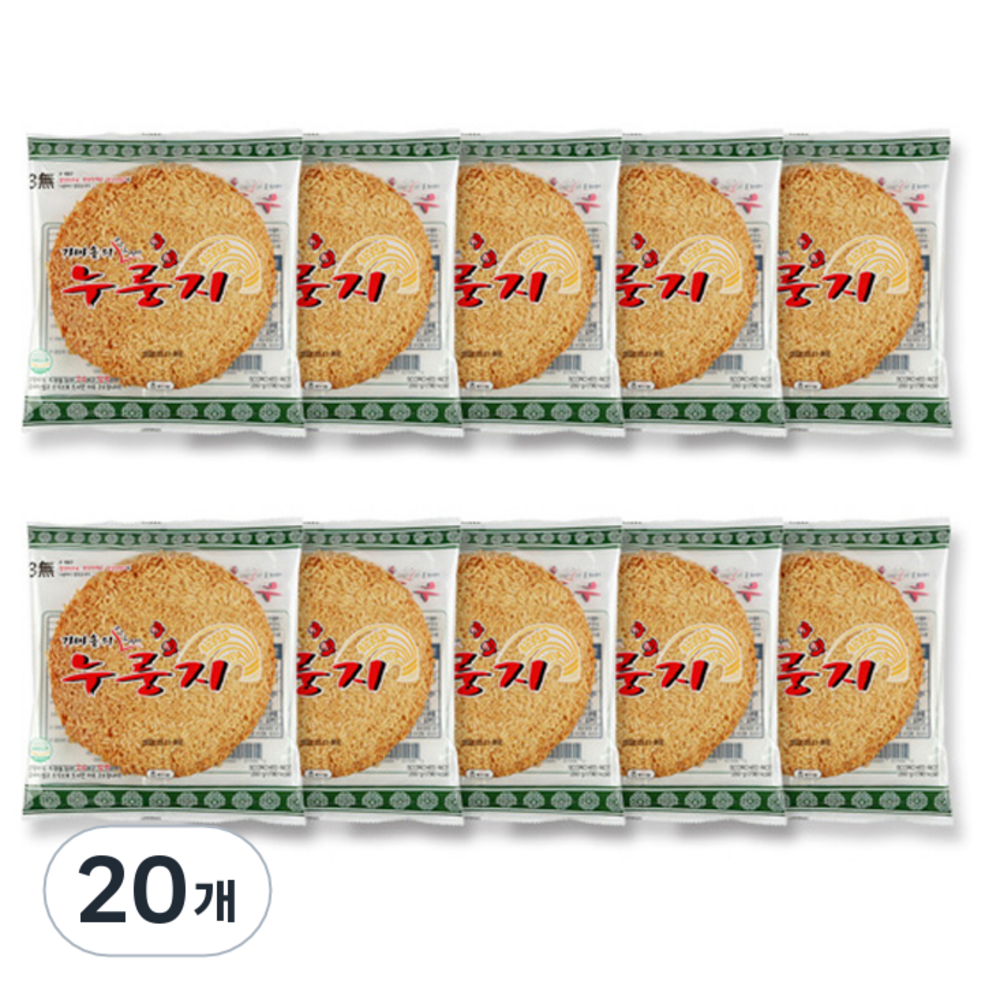 참좋은식품 가마솥의 구수한 별미 누룽지, 200g, 10개