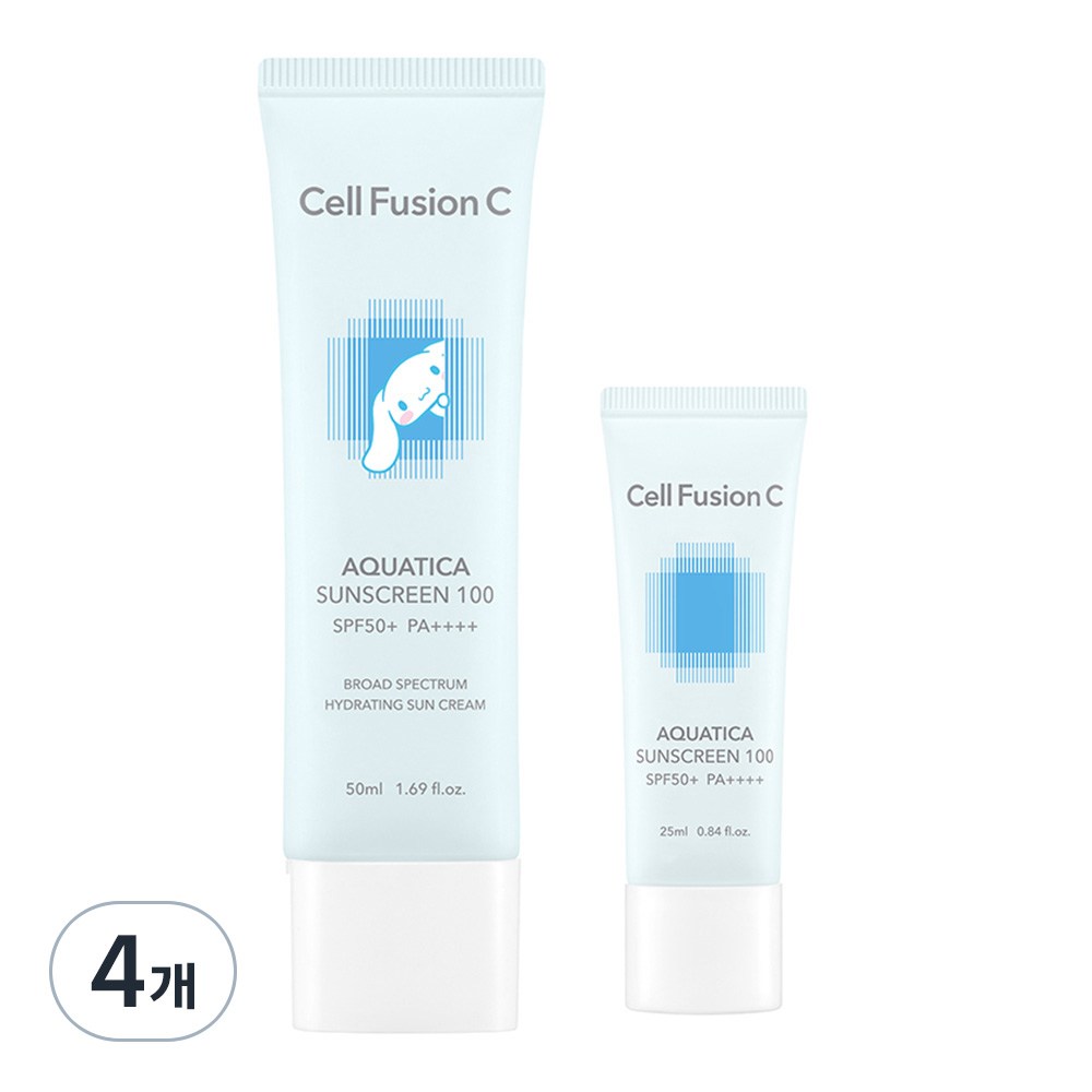 셀퓨전씨 아쿠아티카 썬스크린 기획세트 산리오캐릭터즈+아쿠아썬 SPF50+ PA++++, 75ml, 1개