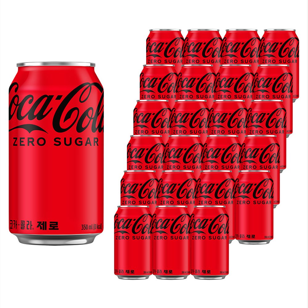 달콤한 맛과 상쾌한 기분을 위한 코카콜라 제로