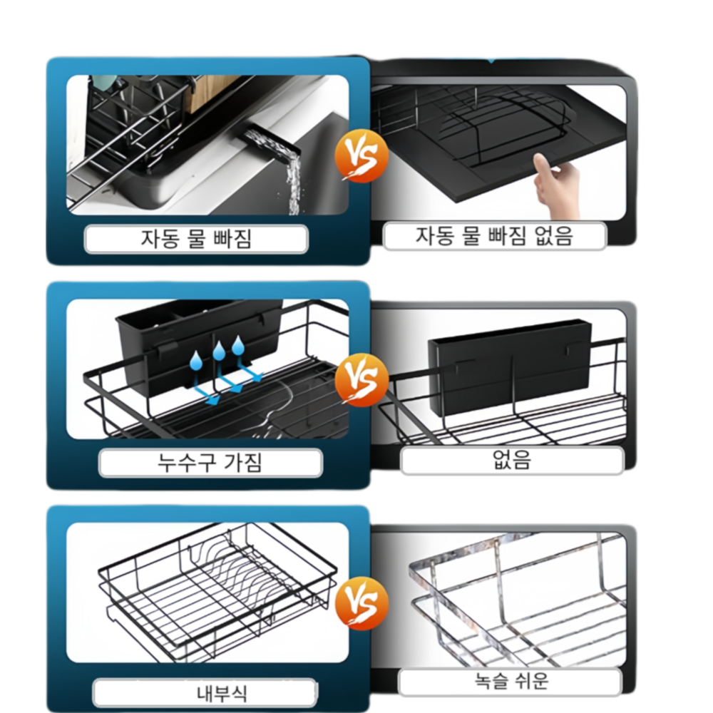 혁신적인 주방 솔루션: BILIMO 식기건조대로 주방을 업그레이드하세요!
