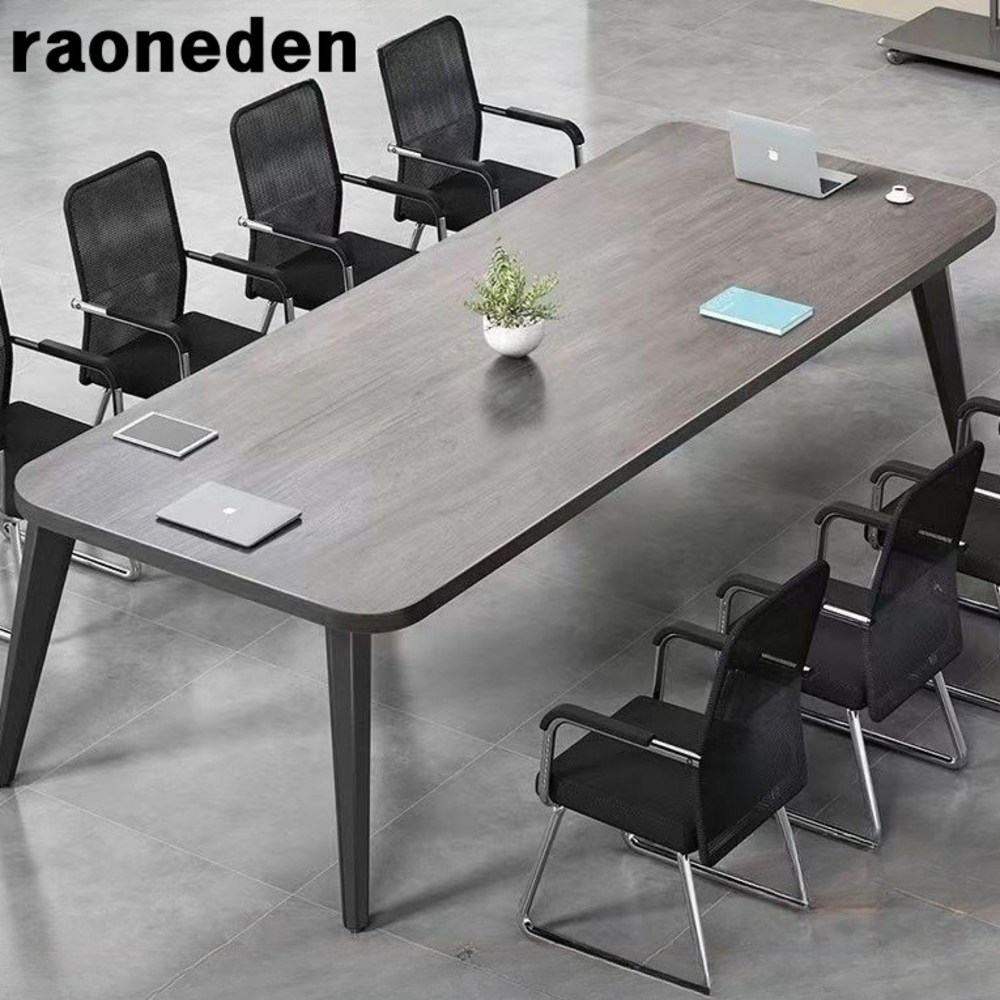 품격 있는 사무 공간, 대형 원목 회의 테이블로 완성하세요!