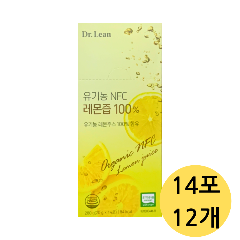 닥터린 유기농 NFC 레몬즙 14p, 280g, 4개