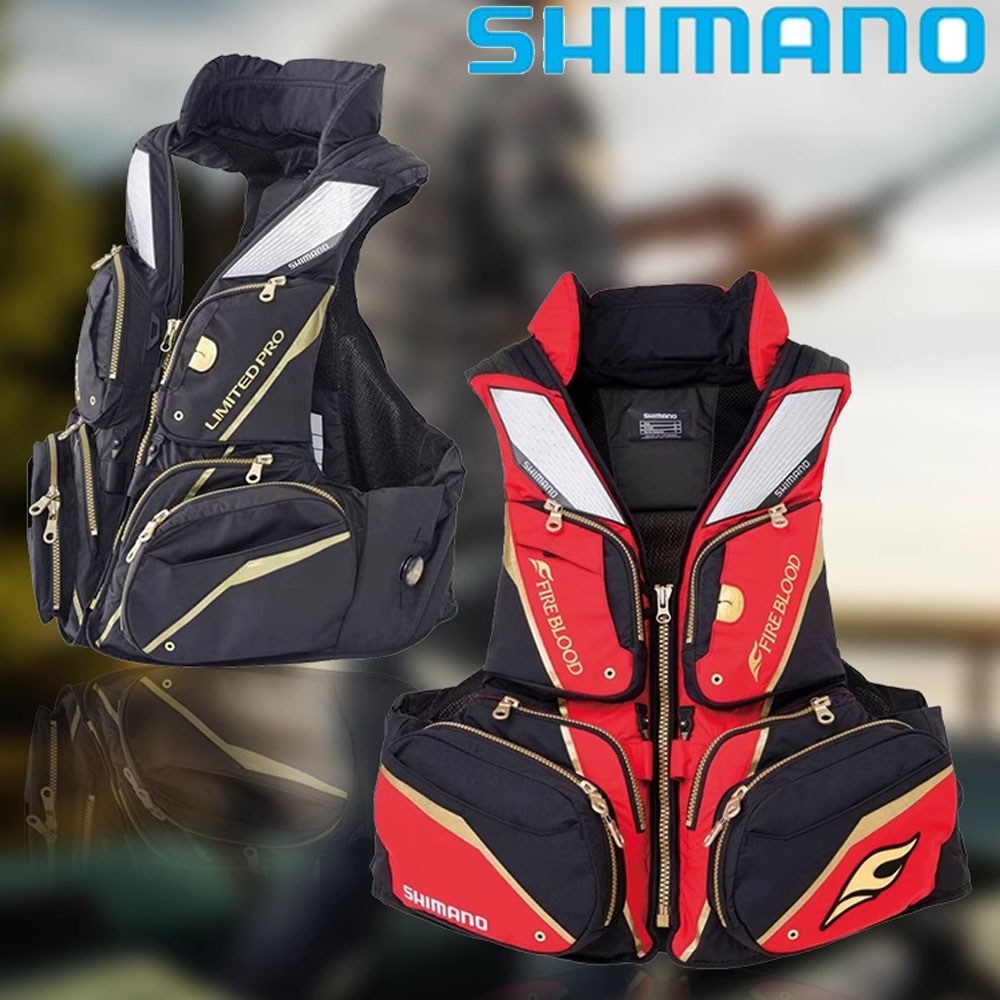 바다의 안전을 위한 필수품: 시마노 VF-111U 리미티드 프로 파이어 블러드 구명복