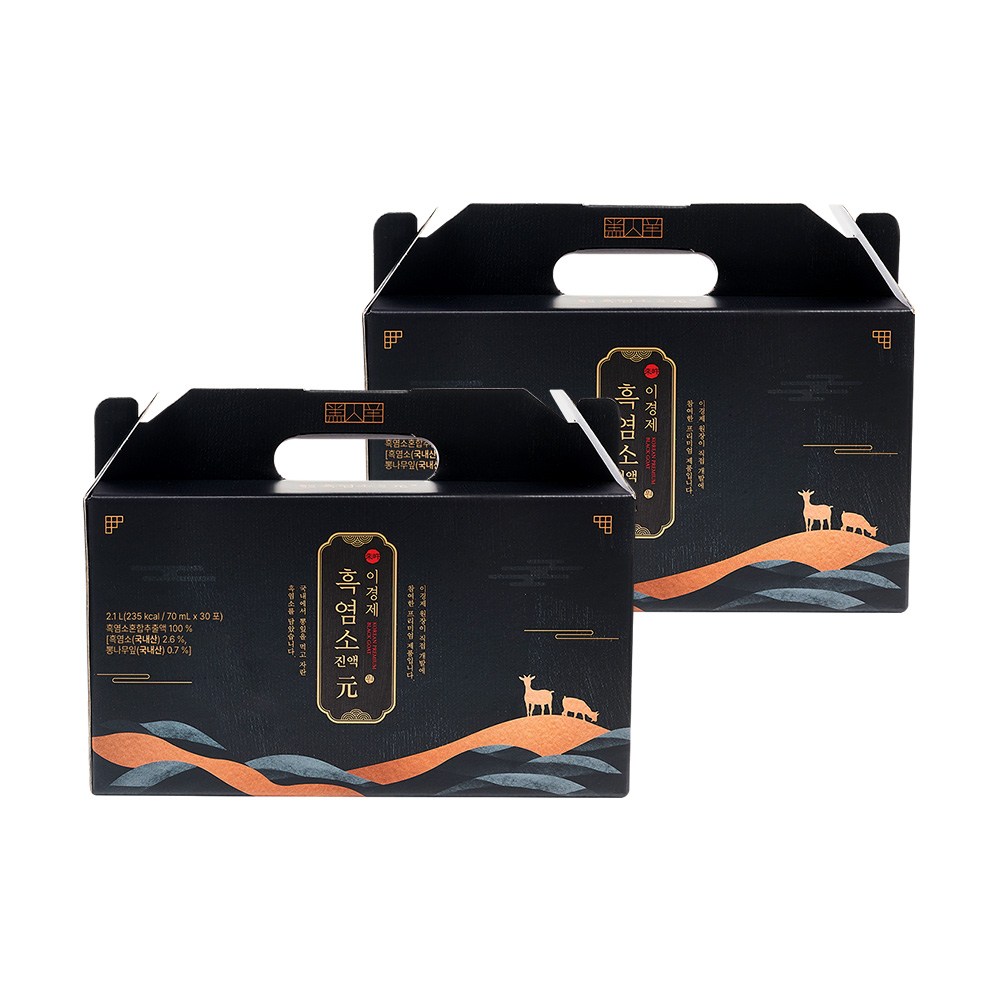 래오이경제 흑염소진액 원, 2.1L, 3개