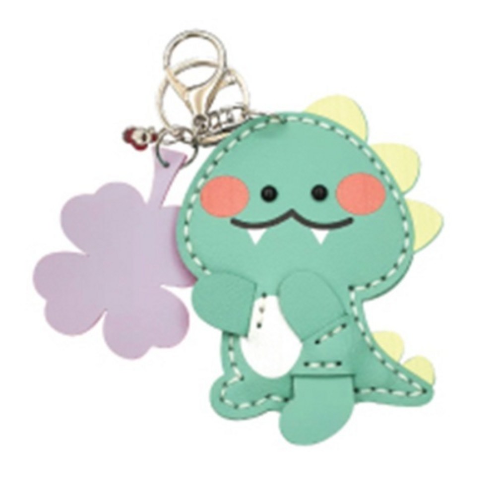 정인아트 가죽공예 공룡거울키링 민트를 소개합니다 거울키링