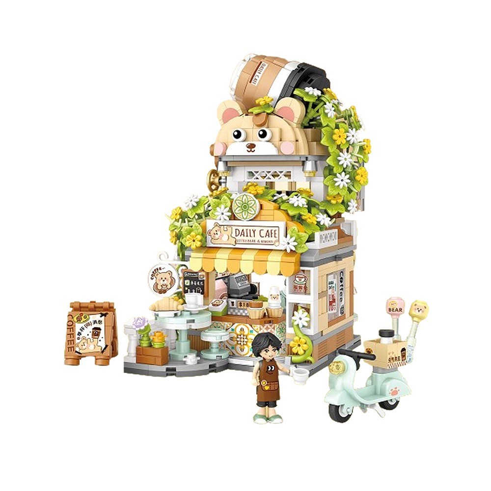 앙증맞은 즐거움이 가득한 공간, LOZ 미니블럭 베어 데일리 카페로 떠나는 특별한 시간 loz미니블럭