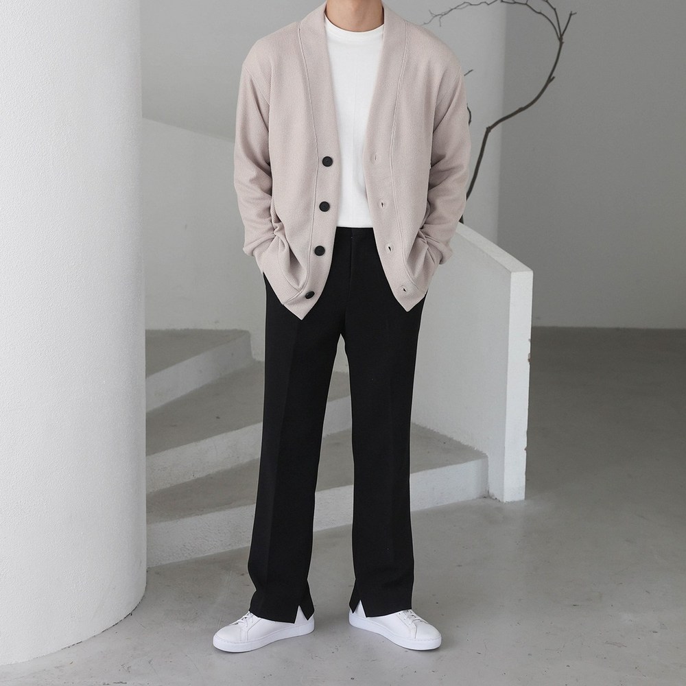 따뜻함과 스타일을 모두 잡는 남자 오버핏 가디건!