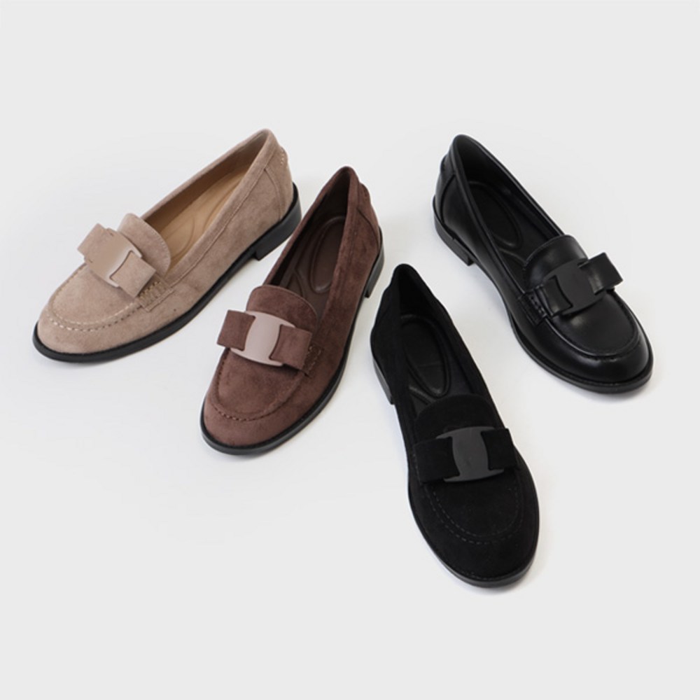 소보제화 마티아 리본 페니로퍼 플랫: 겨울 스타일의 완성, 따뜻함과 세련됨을 동시에!