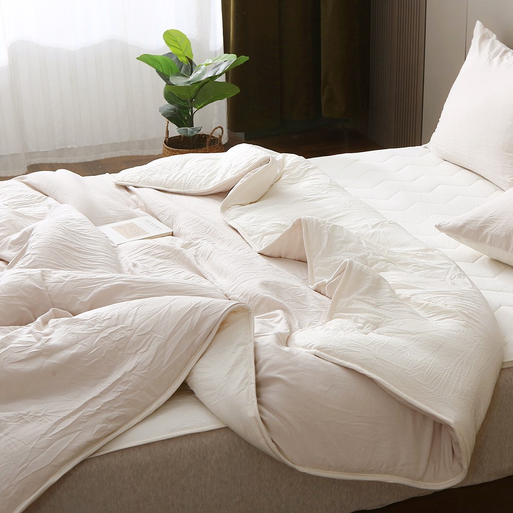 포근함과 실용성을 모두 갖춘 온더플 사계절 워싱 차렵이불 세트