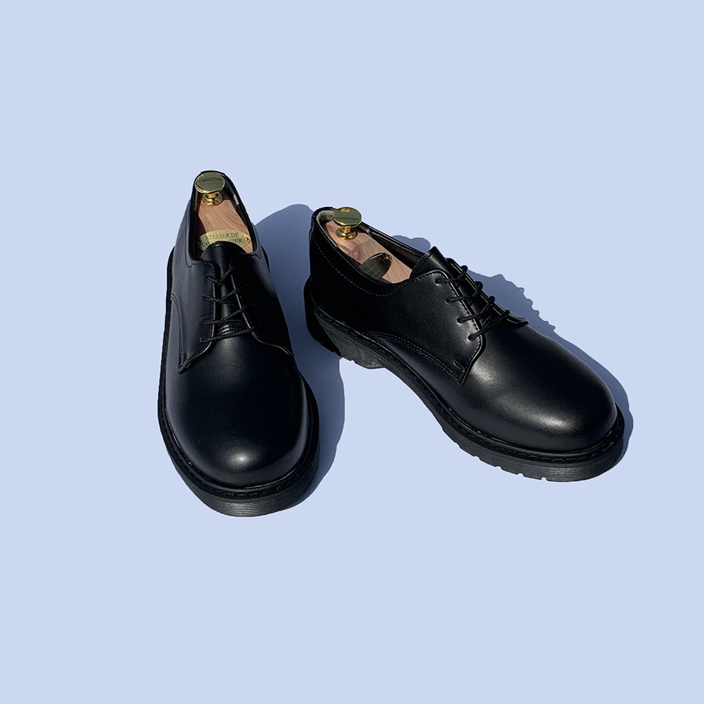 커플을 위한 스타일과 편안함, 무광 더비슈즈 로퍼