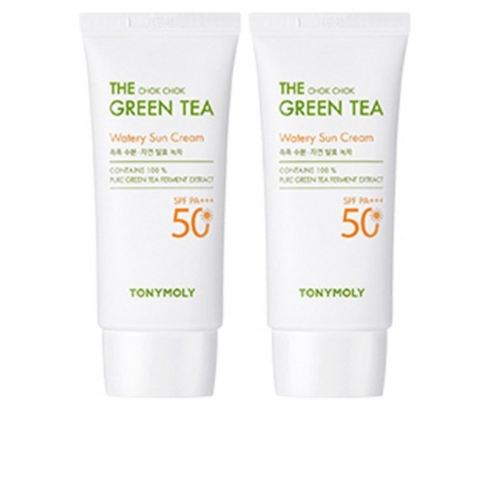 토니모리 더 촉촉 그린티 수분 선크림 SPF50+ PA+++, 50ml, 2개