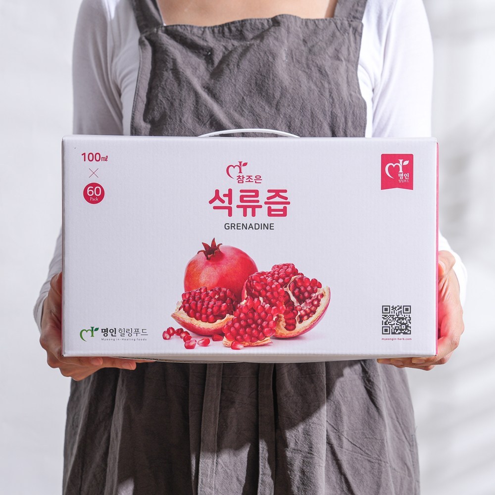 진한맛이 느껴지는 100% 참조은 석류즙 100ml, 120개