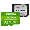 키오시아 MicroSDXC UHS-I CARD EXCERIA HIGH ENDURANCE 메모리카드, 512GB, 1개