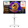 TCL 4K UHD Mini LED SQD Google TV + 대형 무빙 스탠드 화이트 세트, 75C7L(TV), MSD58W(스탠드), 방문설치, 이동형 스탠드, 189cm(75인치)