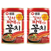 샘표 김치찌개용 꽁치 통조림, 2개, 400g