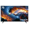 익스코리아 4K UHD QLED 구글 스마트TV, QNGE751UHD, 방문설치, 무타공 벽걸이형, 190cm(75인치)