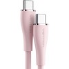 벤션 소프트 실리콘 100W PD C to C타입 고속충전케이블 TAW, 1.5m, 핑크, 1개