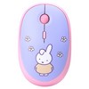 로이체 휴대용 멀티페어링 저소음 블루투스 무선 마우스, 미피, MIFFY-TMS-A-MF