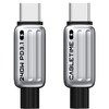 케이블타임 C타입-C타입 PD3.1 고속충전 케이블 240W, 2m, 화이트, 1개