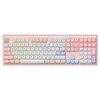 긱스타 USB C 유선 멤브레인 키보드, Pink + Blue + White, GK01P, 백축