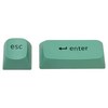 키크론 OSA 더블샷 PBT 키보드 교체용 커스텀 포인트 키캡 ESC + ENTER 세트, 그린, JM-235
