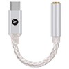 제이캘리 듀얼칩 CS43131 SGM8262 DAC AMP 3.5mm C타입 커넥터 초소형 포터블, 실버, 1개, JM20 Max