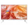 와이드뷰 FHD QLED 구글 스마트TV 화이트, GTWV240FHDQDC, 고객직접설치, 스탠드형, 60cm(24인치)