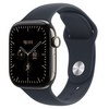Apple 2026 애플워치 시리즈 12, 네츄럴, 42mm, GPS+Cellular, 티타늄, 네이비 블루 스포츠 밴드, M/L