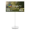 한성컴퓨터 4K UHD QLED 뷰스타일 이동형 스마트 TV 스탠드 세트, 4300USQ(TV), HMA1000(스탠드), 고객직접설치, 이동형 스탠드, 108cm(43인치)