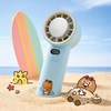 카카오프렌즈 라이트 섬머 휴대용 쿨링 선풍기, 라이언 스카이