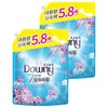 다우니 탈취파워 고농축 섬유유연제 레몬그라스와 라일락 리필, 4.1L, 2개