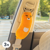 카카오프렌즈 발라당 차량용 안전벨트 커버, 라이언, 3개