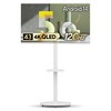 더함 CHIQ 4K UHD QLED DLG 120Hz 돌비 AI 스마트 구글5.0 TV +이동식 스탠드 세트, 109cm(43인치), MS22-241L-W, 이동형 스탠드, 고객직접설치