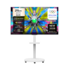 TCL 아이팔콘 4K QLED TV + 대형 무빙 스탠드 매트 화이트 세트, 85U65A Pro(TV), MSD58W(스탠드), 방문설치, 이동형 스탠드, 215cm(85인치)
