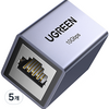 유그린 10Gbps 랜연장 젠더 키스톤 잭 커플러 RJ45, 혼합색상, 5개, 43mm