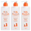 밀크바오밥 베이비 앤 키즈 바디 워시, 500ml, 3개