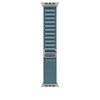 Apple 정품 애플워치 알파인 루프, 라이트 블루 / 내추럴 티타늄, 49mm, Small, 1개