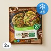 풀무원 철판 오징어부추전 (냉동), 300g, 2개
