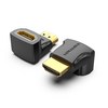 벤션 HDMI 90도 M to F 연장 젠더 2p, AIOB0-2, 1개