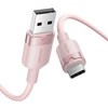 벤션 고급형 USB C타입 고속충전 케이블, 핑크, 1개, 1m