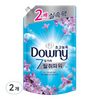 다우니 7일 지속 탈취파워 초고농축 섬유유연제 레몬그라스와 라일락 리필, 1.6L, 2개