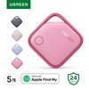 UGREEN 유그린 FineTrack 애플인증 Find My 스마트태그 초소형 트래커 분실방지 위치추적기 iOS 전용 아이폰 나의 찾기 반려동물 차량추적 스트랩 포함, Hot Pink, 5개