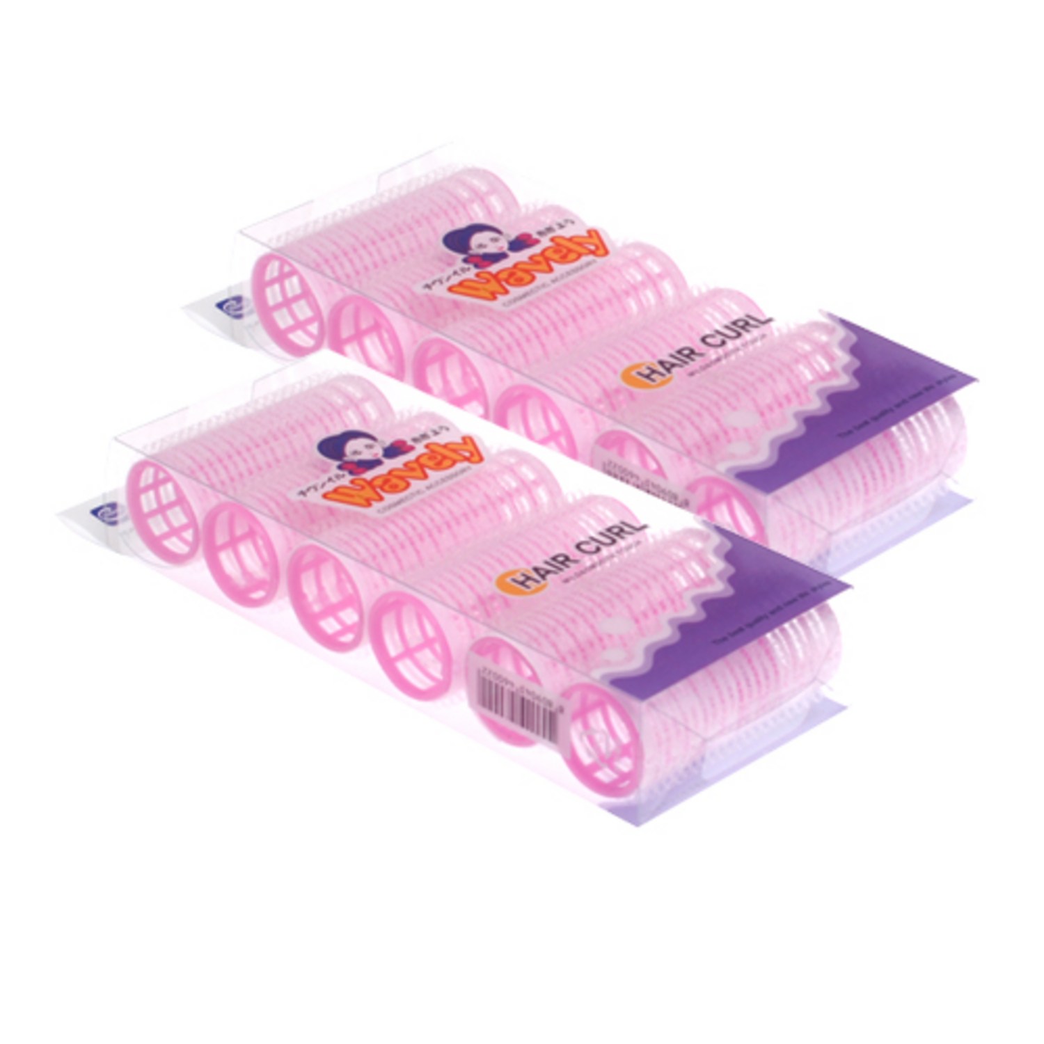 천일헤어롤 수출품 헤어롤 중 2개 set 2팩, 랜덤 발송