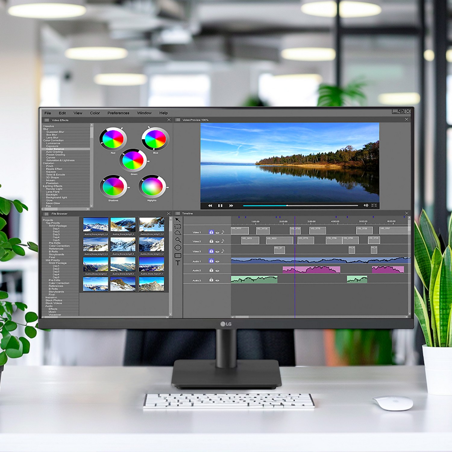 일상을 풍부하게 만드는 LG전자 FHD PC 모니터