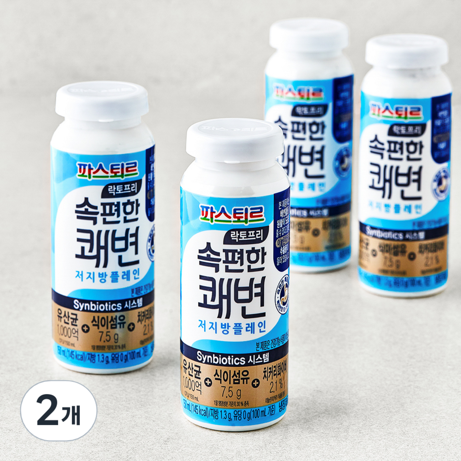 파스퇴르 속편한 쾌변 저지방 플레인 요구르트 4입, 600ml, 2개 none 섬네일